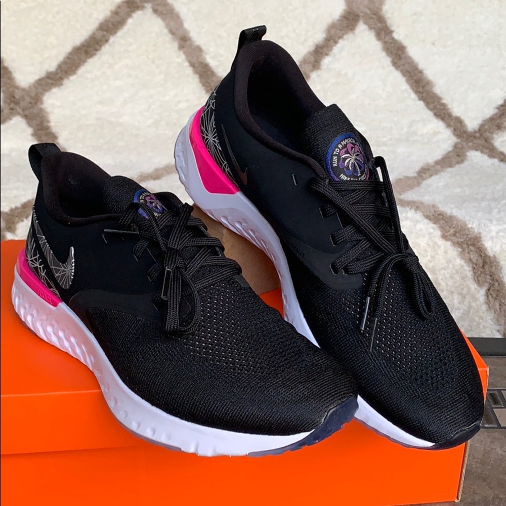NIKE ODYSSEY REACT 2 FK GPX Black-Reflect SilverM - Picture 4 of 16
